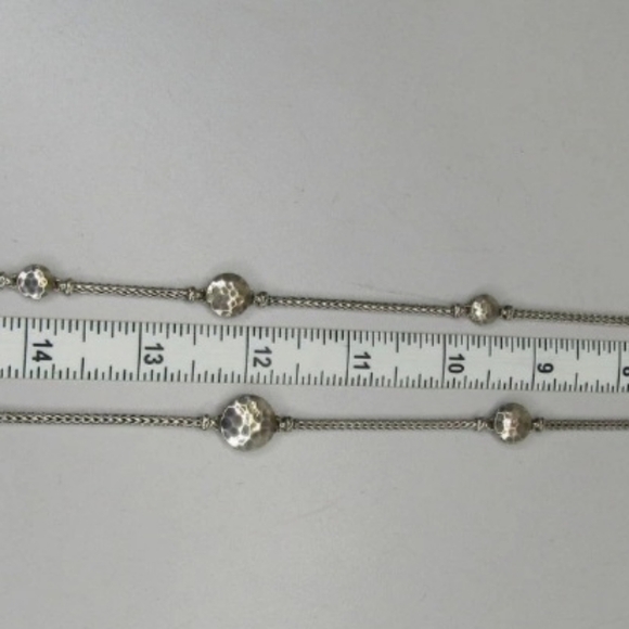 John Hardy 925 Sterling Silver Hammered Palu Dot 36" Classic Chain Necklace 41g - Picture 4 of 6